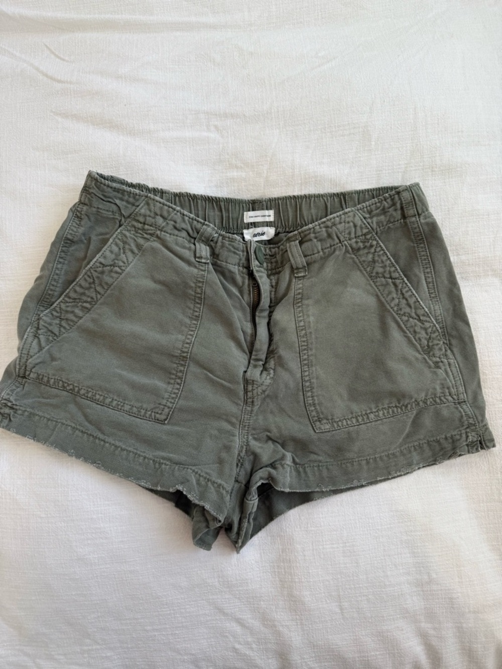 aerie Olive Green Cargo Shorts